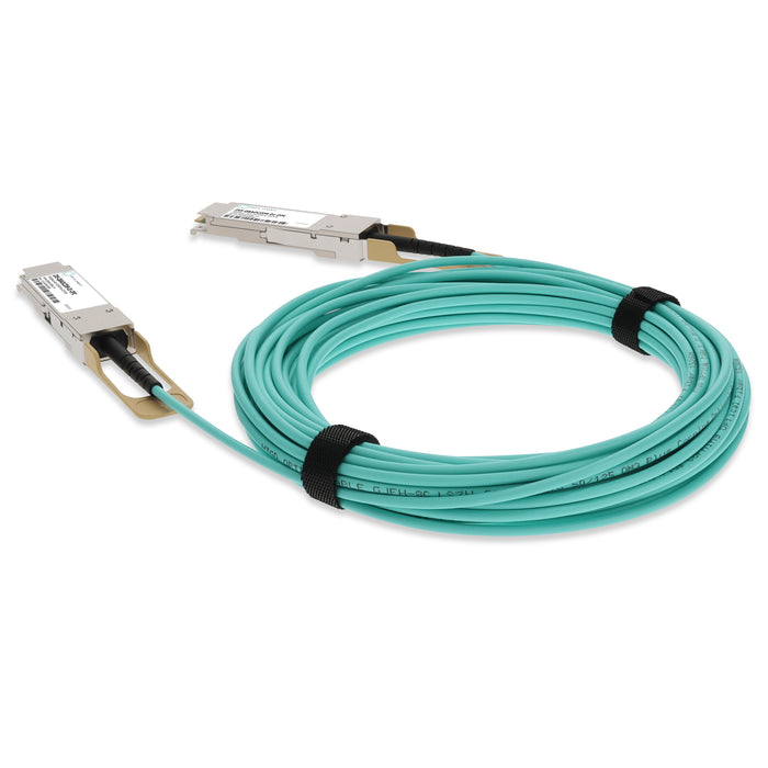 Infinera ZXS-Q8AOCZDR-01 Compatible TAA 100GBase-AOC QSFP28 Active Optical Cable (850nm, MMF, 1m)
