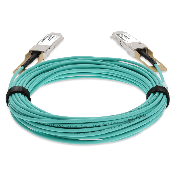 Infinera ZXS-Q8AOCZDR-01 Compatible TAA 100GBase-AOC QSFP28 Active Optical Cable (850nm, MMF, 1m)