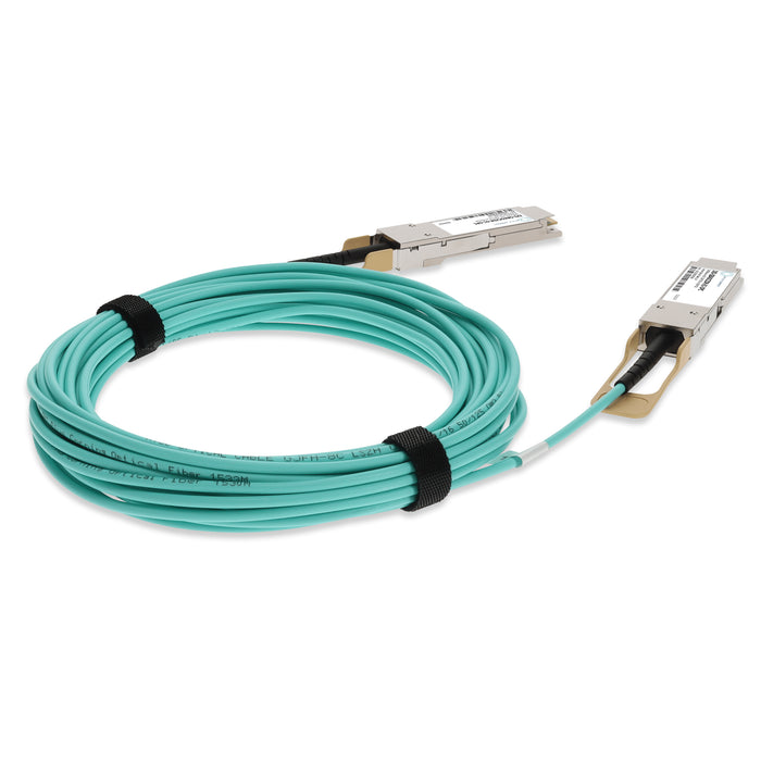 Infinera ZXS-Q8AOCZDR-01 Compatible TAA 100GBase-AOC QSFP28 Active Optical Cable (850nm, MMF, 1m)